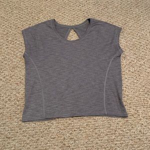 Lulu lemon grey cutout T